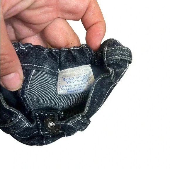 Build-A-Bear Workshop Clothes Bundle Denim Jeans and Bearland Boots - Picture 6 of 10